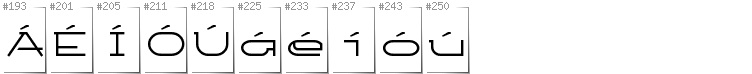 Irish - Additional glyphs in font Ketosag