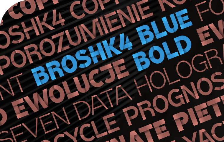 Font BroshK4-BlueBold made by gluk