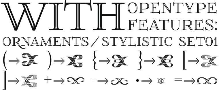 Font FoglihtenNo01 Ornaments by gluk