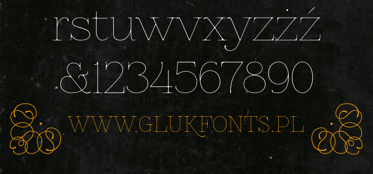 Font Znikomit made by gluk