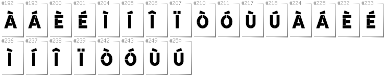 Italienisch - Zusätzliche Zeichen in der Schrift BroshK