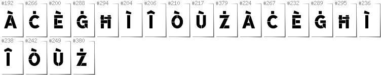 Maltesisch - Zusätzliche Zeichen in der Schrift BroshK