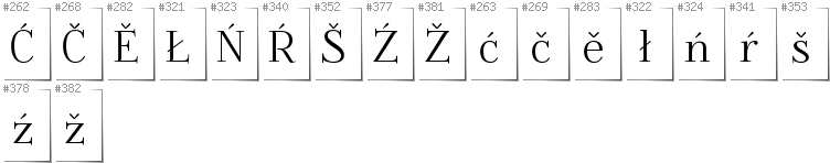 Obersorbisch - Zusätzliche Zeichen in der Schrift Foglihten