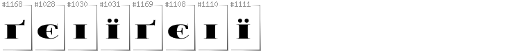 Ukraiński - Dodatkowe glify w foncie FoglihtenBlackPcs