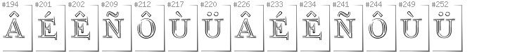 Breton - Additional glyphs in font FoglihtenNo03