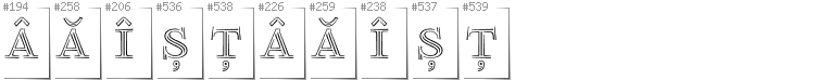 Romanian - Additional glyphs in font FoglihtenNo03
