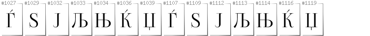 Macedonisch - Zusätzliche Zeichen in der Schrift FoglihtenNo06