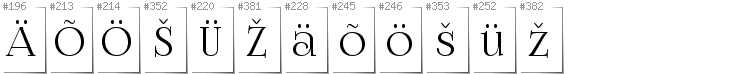 Estoński - Dodatkowe glify w foncie FoglihtenNo07