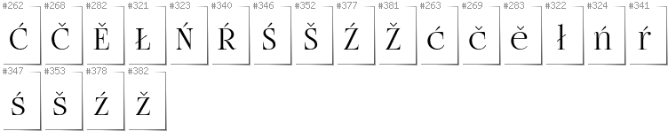 Niedersorbisch - Zusätzliche Zeichen in der Schrift FogtwoNo5