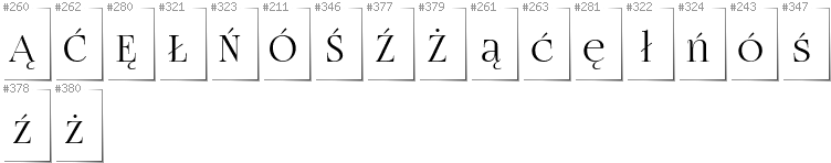 Polnisch - Zusätzliche Zeichen in der Schrift FogtwoNo5