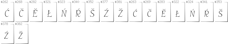 Obersorbisch - Zusätzliche Zeichen in der Schrift GarineldoSC