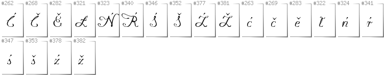 Niedersorbisch - Zusätzliche Zeichen in der Schrift Konstytucyja