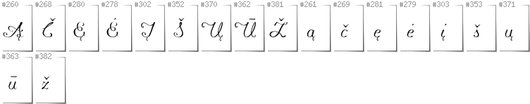 Litauisch - Zusätzliche Zeichen in der Schrift Konstytucyja