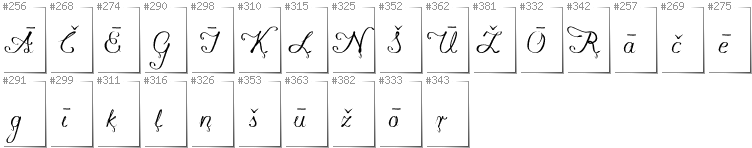 Lettisch - Zusätzliche Zeichen in der Schrift Konstytucyja