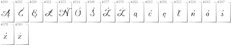 Polish - Additional glyphs in font Konstytucyja