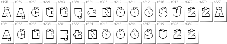 Kaschubisch - Zusätzliche Zeichen in der Schrift Namskout