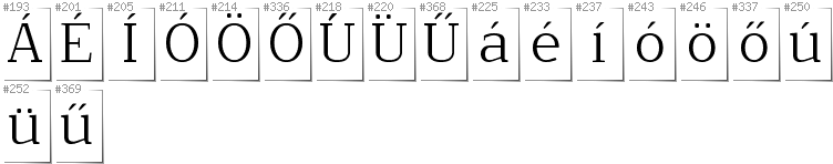 Ungarisch - Zusätzliche Zeichen in der Schrift NoName02