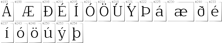 Isländisch - Zusätzliche Zeichen in der Schrift NoName02