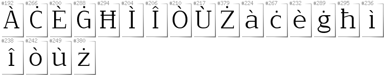 Maltesisch - Zusätzliche Zeichen in der Schrift NoName02