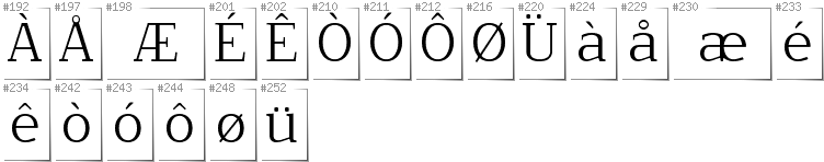 Norwegisch - Zusätzliche Zeichen in der Schrift NoName02