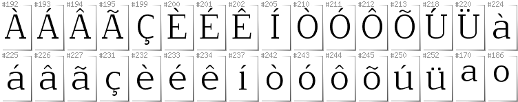 Portugiesisch - Zusätzliche Zeichen in der Schrift NoName02