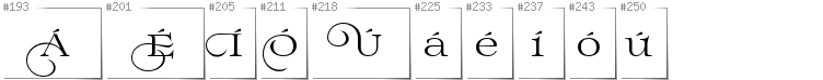 Irish - Additional glyphs in font Prida02Calt