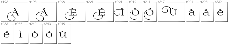 Schottisch Gaelisch - Zusätzliche Zeichen in der Schrift Prida02Calt