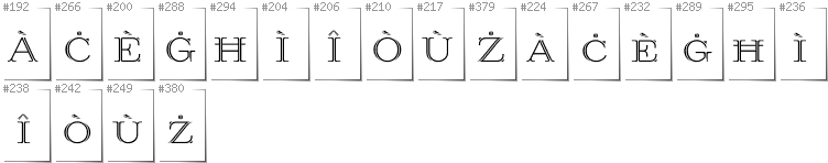 Maltesisch - Zusätzliche Zeichen in der Schrift Prida36