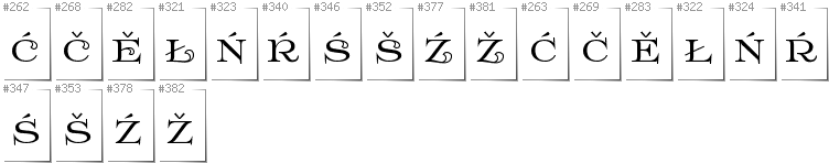 Niedersorbisch - Zusätzliche Zeichen in der Schrift Prida61