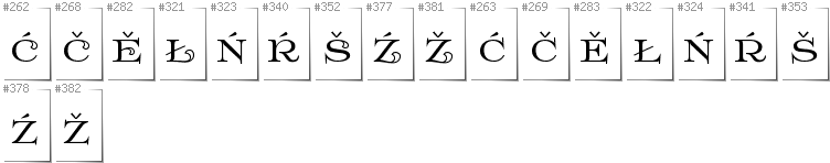 Obersorbisch - Zusätzliche Zeichen in der Schrift Prida61