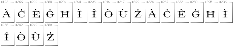 Maltesisch - Zusätzliche Zeichen in der Schrift Prida65