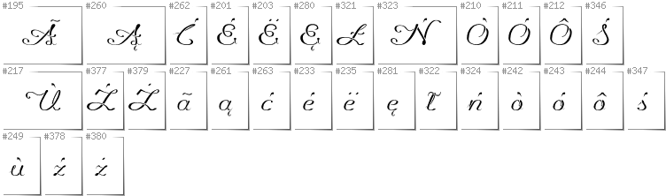 Kaschubisch - Zusätzliche Zeichen in der Schrift Promocyja