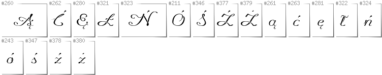 Polnisch - Zusätzliche Zeichen in der Schrift Promocyja