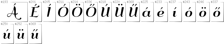 Hungarian - Additional glyphs in font QumpellkaNo12