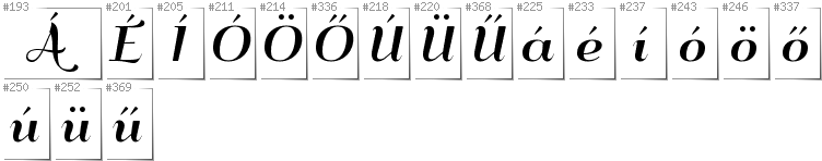 Węgierski - Dodatkowe glify w foncie QumpellkaNo12