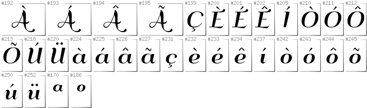 Portugiesisch - Zusätzliche Zeichen in der Schrift QumpellkaNo12