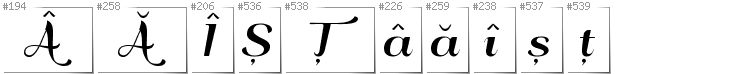 Romanian - Additional glyphs in font QumpellkaNo12
