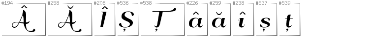 Rumuński - Dodatkowe glify w foncie QumpellkaNo12