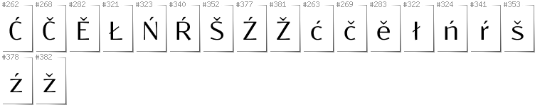 Obersorbisch - Zusätzliche Zeichen in der Schrift Resagokr