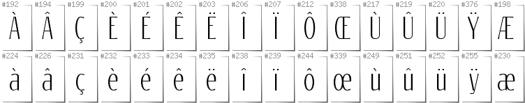 Französisch - Zusätzliche Zeichen in der Schrift Reswysokr