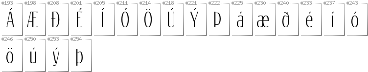 Isländisch - Zusätzliche Zeichen in der Schrift Reswysokr