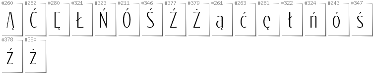 Polnisch - Zusätzliche Zeichen in der Schrift Reswysokr