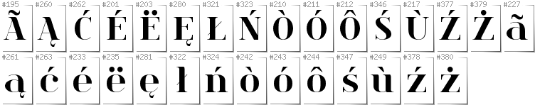 Kaschubisch - Zusätzliche Zeichen in der Schrift Spinwerad