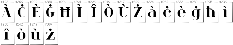 Maltesisch - Zusätzliche Zeichen in der Schrift Spinwerad