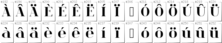 Dutch - Additional glyphs in font Spinwerad