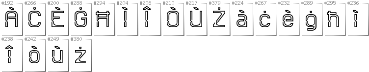 Maltesisch - Zusätzliche Zeichen in der Schrift Sportrop