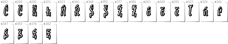 Niedersorbisch - Zusätzliche Zeichen in der Schrift SudegnakNo2