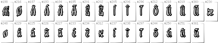 Greenlandic - Additional glyphs in font SudegnakNo2