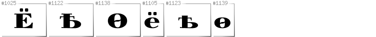 Rusian - Additional glyphs in font Yokawerad