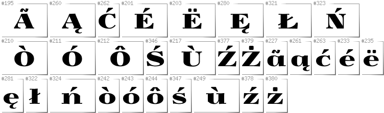 Kaschubisch - Zusätzliche Zeichen in der Schrift Yokawerad